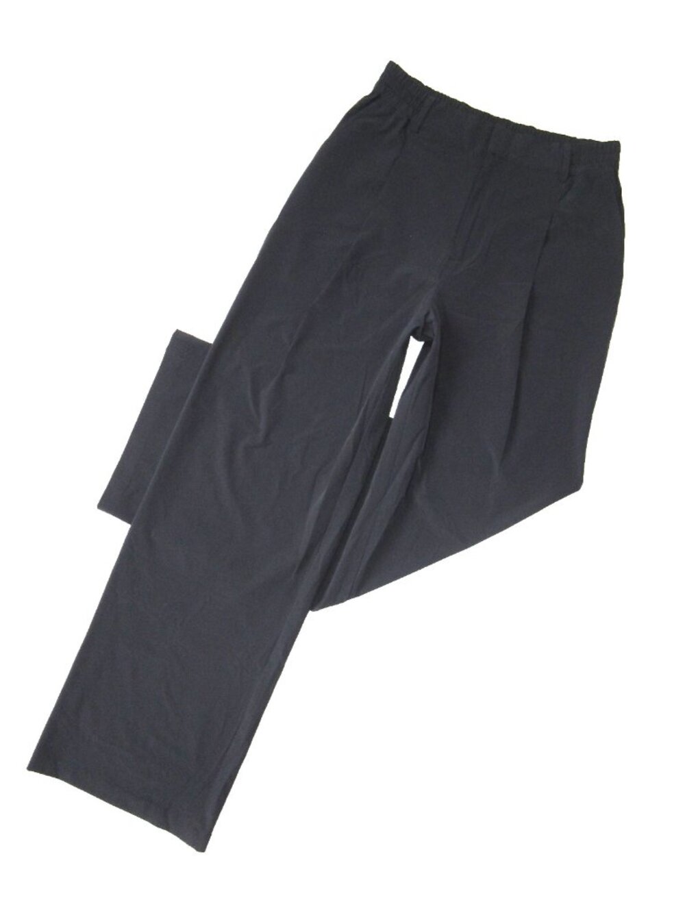 NWT Alo W51208R High-Waist Pursuit Trouser in Black Pleated Wide Leg Pants S